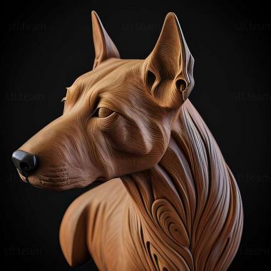 3D model Thai Ridgeback dog (STL)